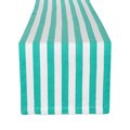 Design Imports 13 x 72 in. Cabana Stripe Tropical Turquoise Table Runner Z02331